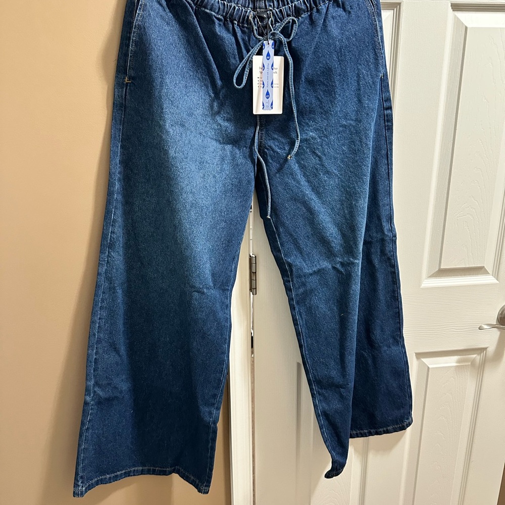 Cider Dark Blue Flare Jeans NWT